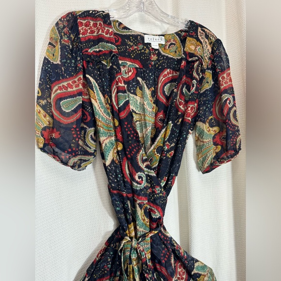 Velvet by Graham & Spencer wrap dress large - Picture 3 of 10